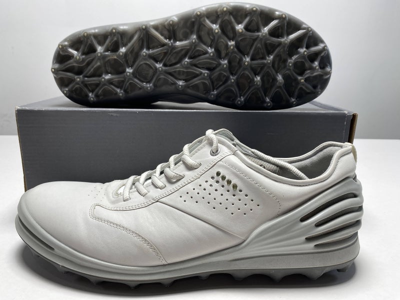 Ecco Cage Pro Golf Shoes White Gray Men's SZ 12-12.5 ( 13300401007 )