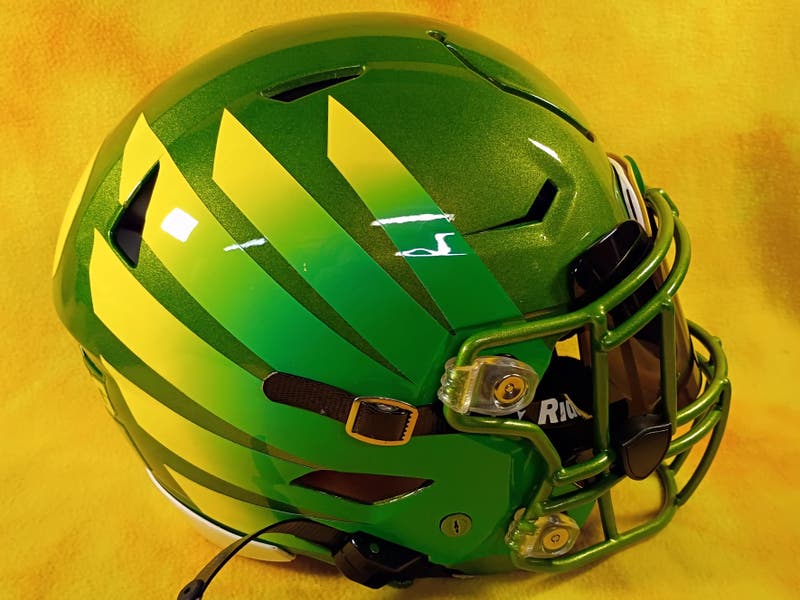 oregon ducks speedflex helmet Super custom Oregon Ducks fullsize Riddell Speed Flex XL football helmet  green | SidelineSwap