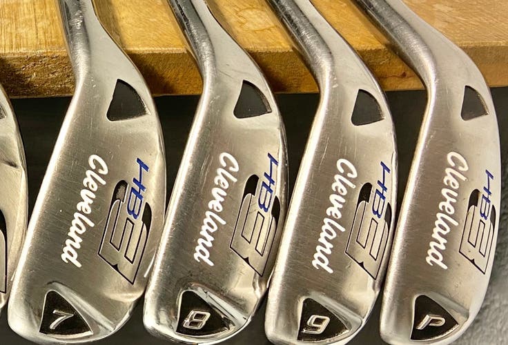 Men's Cleveland HB3 Right Handed Iron Set A-Flex Graphite Shaft (Used)