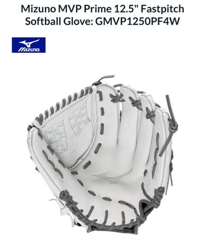 Brand New Mizuno MVP Prime Right Hand Throw Fastpitch 12.5” Glove
