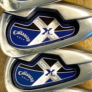 Men's 2018 Callaway X-18 Right Handed Iron Set Uniflex Steel Shaft (Used)