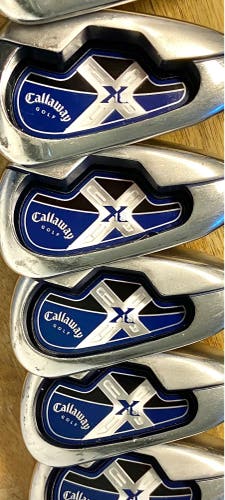 Men's 2018 Callaway X-18 Right Handed Iron Set Uniflex Steel Shaft (Used)