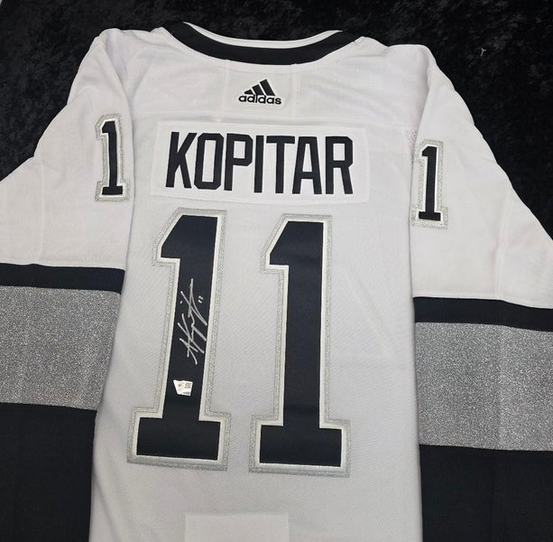 Kings ANZE KOPITAR Auto Autographed Signed White Fanatics Premium Jersey COA