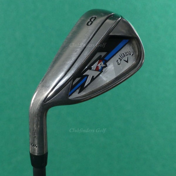 LH Callaway XR OS Single 8 Iron Mitsubishi Rayon Fubuki AT 55 Graphite Regular