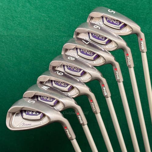 Lady Ping Serene Red Dot 5-SW Iron Set 7 Ping ULT 210 Lite Graphite Ladies