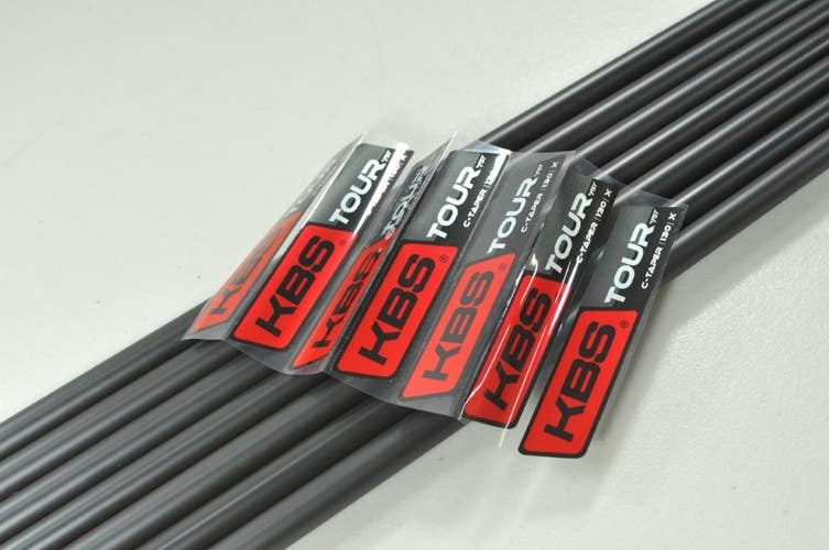 NEW KBS C-Taper 130 X-Stiff Black PVD 4-W Iron Shaft Set .355 Steel # 162884
