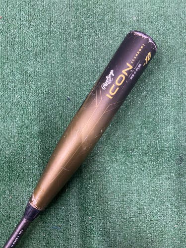 2023 Rawlings Icon Composite Bat USSSA Certified (-10) Composite 20 oz 30" (Used)