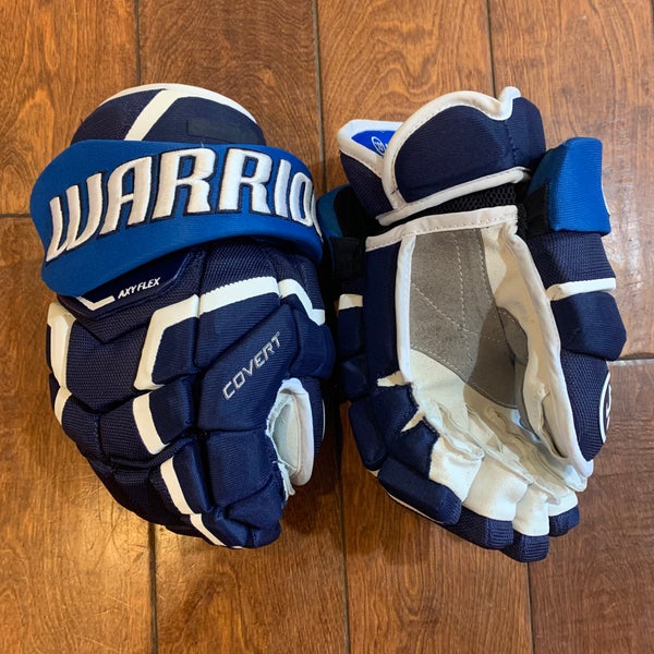 13" Custom Warrior Covert QRL Navy/White/Blue Pro Stock Gloves *Read Full Description*