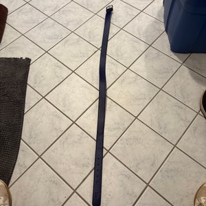 New Era Blue Leather 30in-50in Baseball Belt - New