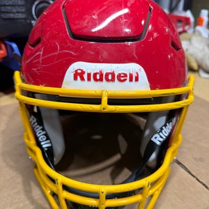 USED RIDDELL FLEX ADULT HELMET - XL - SCARLET