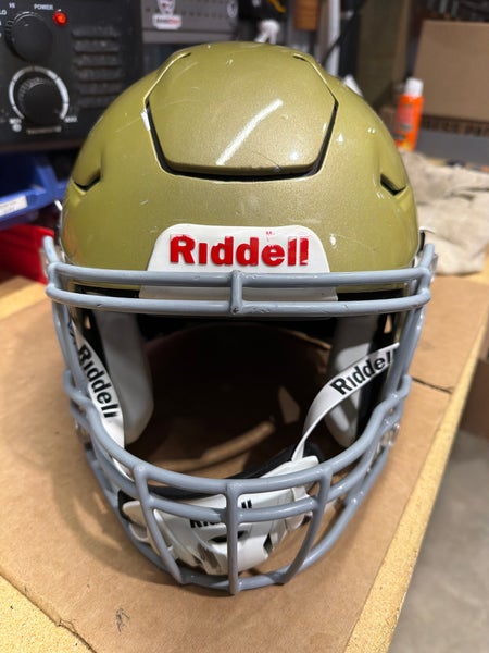 USED RIDDELL FLEX ADULT HELMET - LARGE - VEGAS GOLD