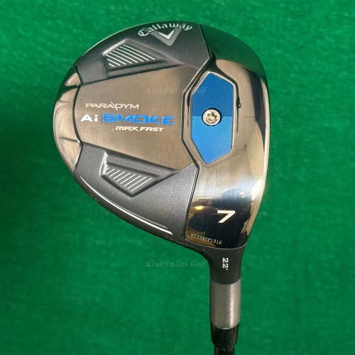 Callaway Paradym Ai Smoke Max 22 Fairway Wood 7 Tensei Blue CK 50 Seniors w/HC
