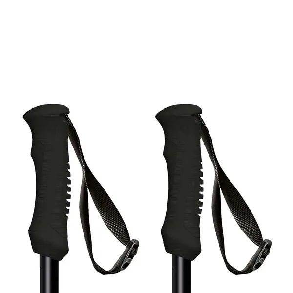 52in (130cm) Fischer Unlimited Black Ski Poles (New)