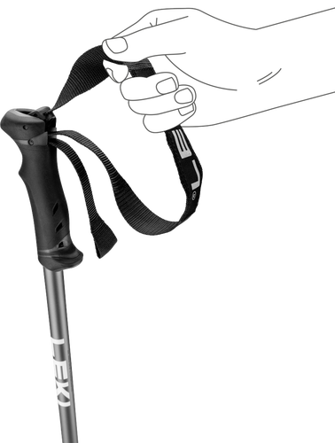 54in (135cm) Leki QNTM Ski Poles (New)