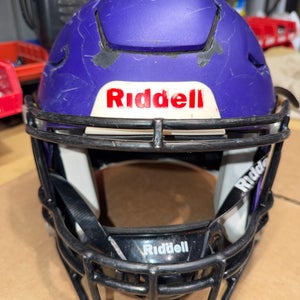 USED RIDDELL FLEX ADULT HELMET - MEDIUM - FLAT PURPLE METALLIC