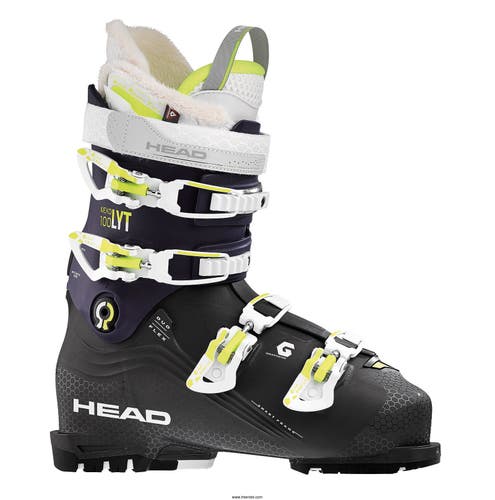 NEW Head Nexo LYT 100 W Ski Boots - 25/25.5 - Anthracite / Violet