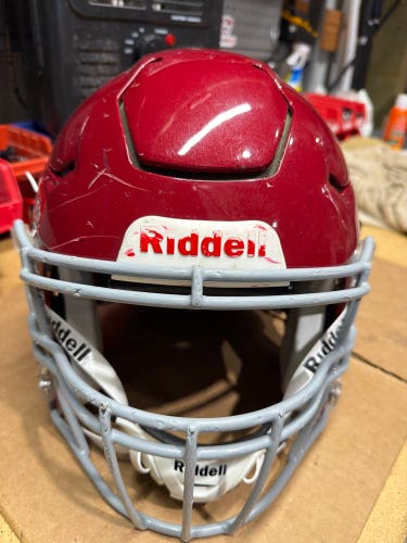 USED RIDDELL FLEX ADULT HELMET - XLARGE - PEARL CARDINAL