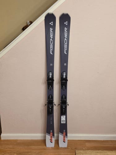New 2024 Fischer RC One 82 GT All Mountain Ski w/ RSW 11 Bindings (166cm)