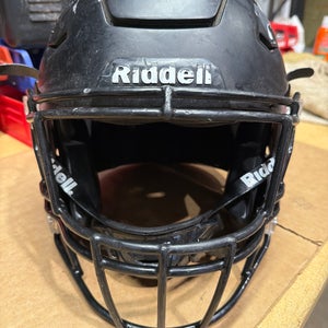 USED RIDDELL FLEX ADULT HELMET - LARGE - FLAT BLACK