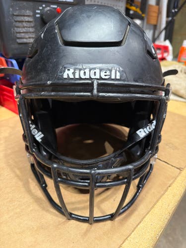 USED RIDDELL FLEX ADULT HELMET - LARGE - FLAT BLACK