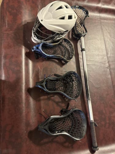 Lacrosse Gear, All available (Nike Head, Nike Shaft, 2 String-king heads, STX head, Cascade CS-R)