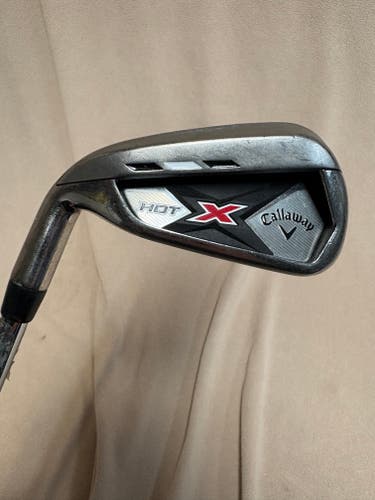 Men's 4 iron Callaway X hot Left Hand Regular Flex Steel Shaft (Used)