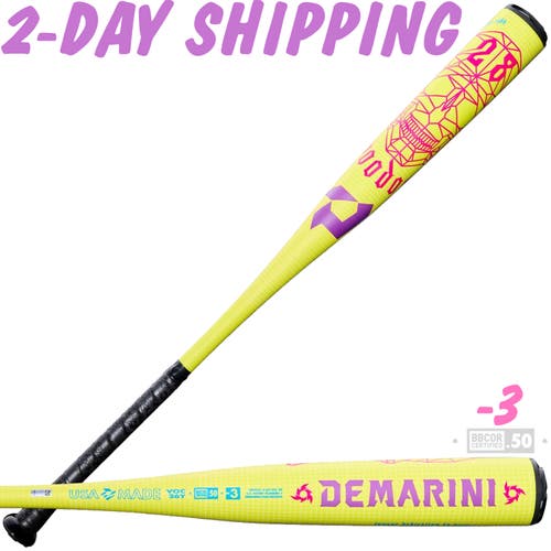 NEW | 2026 DeMarini Solar Yellow Voodoo One 32" / 29 oz 1-Piece Alloy BBCOR Bat | Special Edition