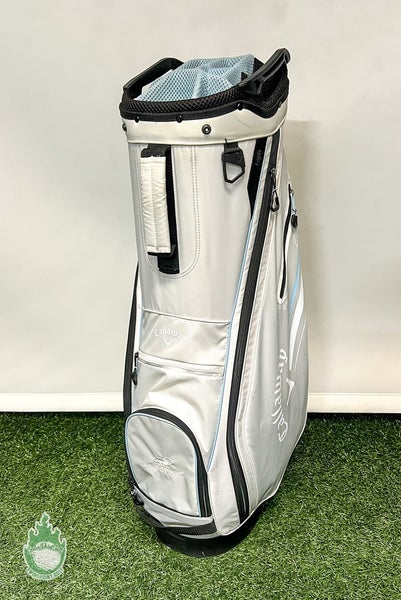 2023 Callaway CHEV 14 Way Golf Cart Carry Bag Silver/Glacier DragonRidge CC
