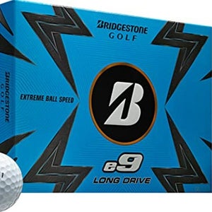 Bridgestone e9 Long Drive Golf Balls (12pk, WHITE, 2023) NEW