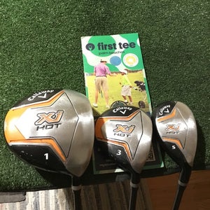 Callaway Juniors XJ Hot Set (Driver, 3 Wood, 5 Hybrid) J-Reg. Graphite Shafts