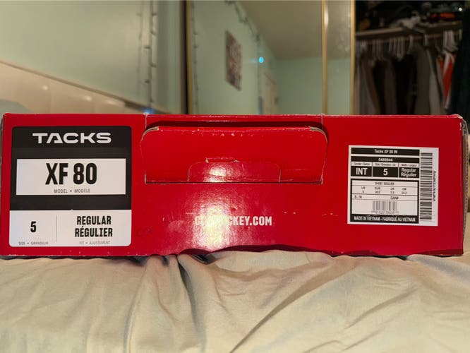 2024 CCM Tacks XF 80 Hockey Skates Regular Width Size 5 (Used)