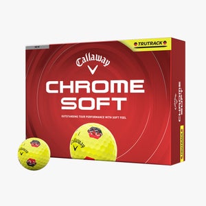 CALLAWAY CHROME SOFT TRUTRACK YELLOW 2026 GOLF BALL DOZEN