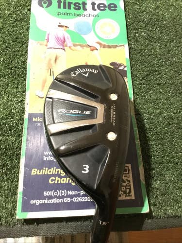 Callaway Rogue 19* 3 Hybrid Regular Aldila Synergy 60HY-R Graphite Shaft (40.25)