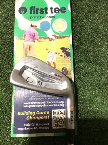 Ping S55 Orange Dot 7 Iron Steel Shaft (Super Stroke Flatso 2.0 Putter Grip) 37