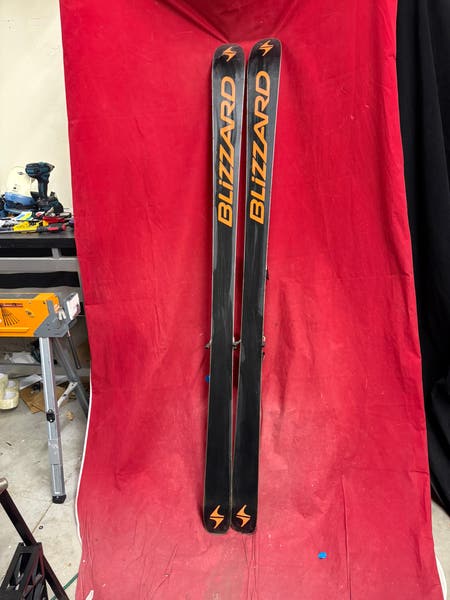 Skis: Blizzard Titan Nine skis, 181cm. Bindings: marker, binding