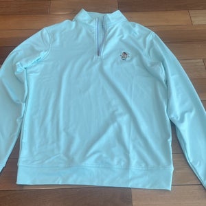 Peter Millar Mens Size Small Pullover Philadlphia Cricket Club Teal *Very Good*