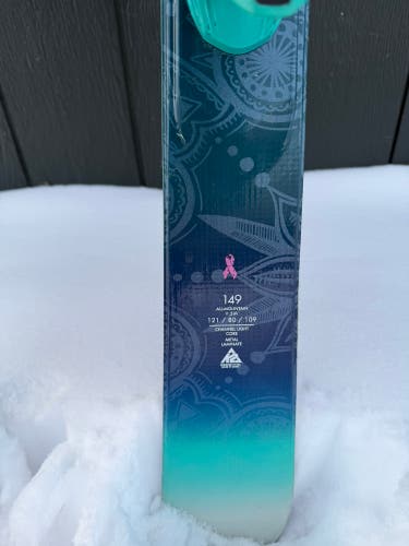 Women's 2017 K2 Luv Sick 149 cm All Mountain Skis Max Din 11 (Used)