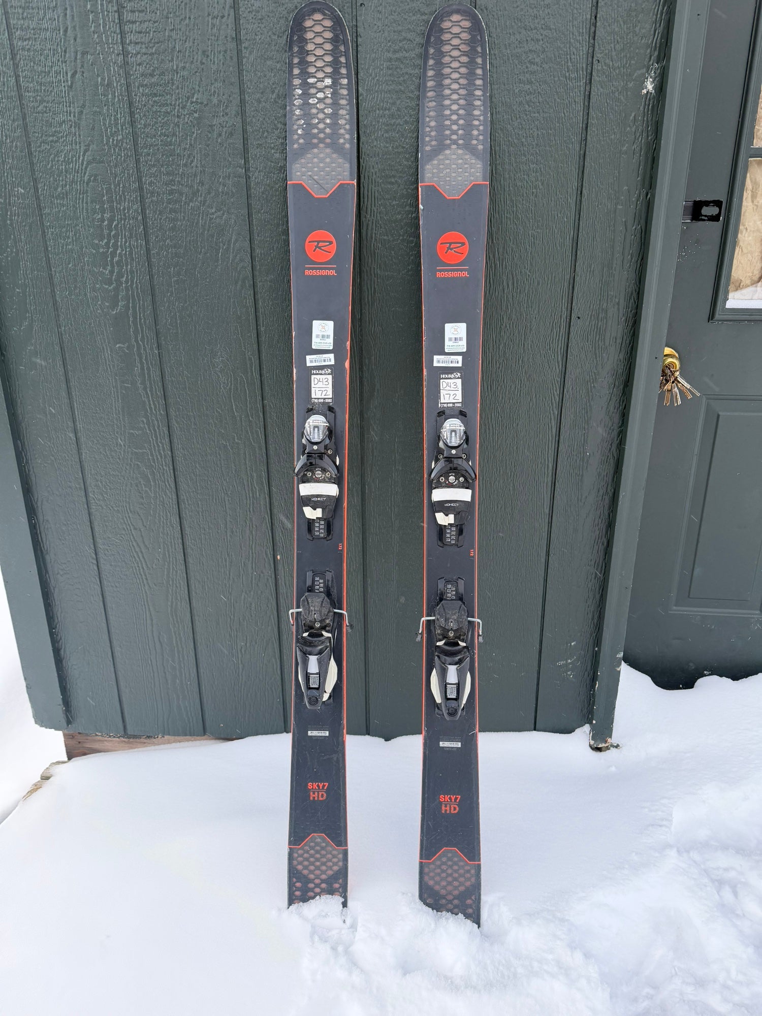 Men's 2019 Rossignol Sky 7 HD 172 cm Powder Skis With Bindings Max