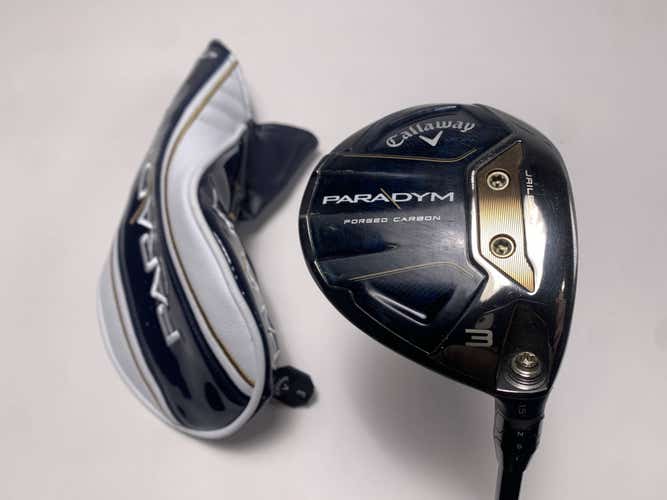 Callaway Paradym 3 Fairway Wood 15*  HZRDUS RDX Smoke Green 6.0 75g Stiff RH HC