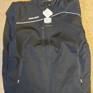 Black New with tags  Bauer Lightweight Jacket no team embroidery