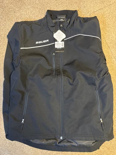 Black New with tags  Bauer Lightweight Jacket no team embroidery