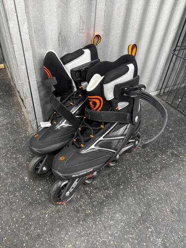 Used Rollerblade ZETRA BLADE Senior Rec Fitness Skates Black Senior 11 11337-C000478189