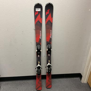 Used Nordica NAVIGATOR TEAM Boys DH Ski/Binding Black And Red 130 cm 11855-S000198100