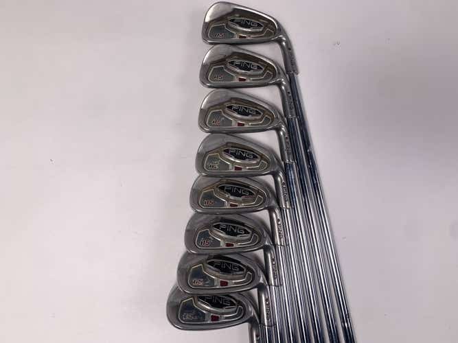 Ping i15 Iron Set 4-PW+AW Maroon Dot 5* Up AWT Stiff Steel Mens RH +1/2"