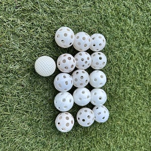Golf Wiffle Balls 16 Pack (Unbranded, Used)