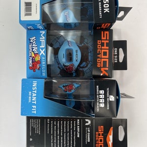 Pack of 4 Shock Doctor Max Airflow Football Lip Guard KoolAid Tropical Punch NEW