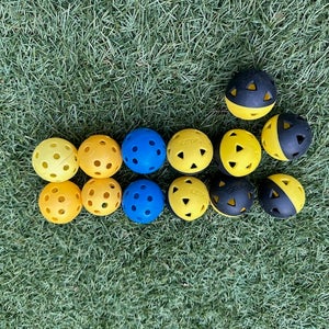 Practice Wiffle Golf Balls 12 Pack (1 Dozen) (Used)