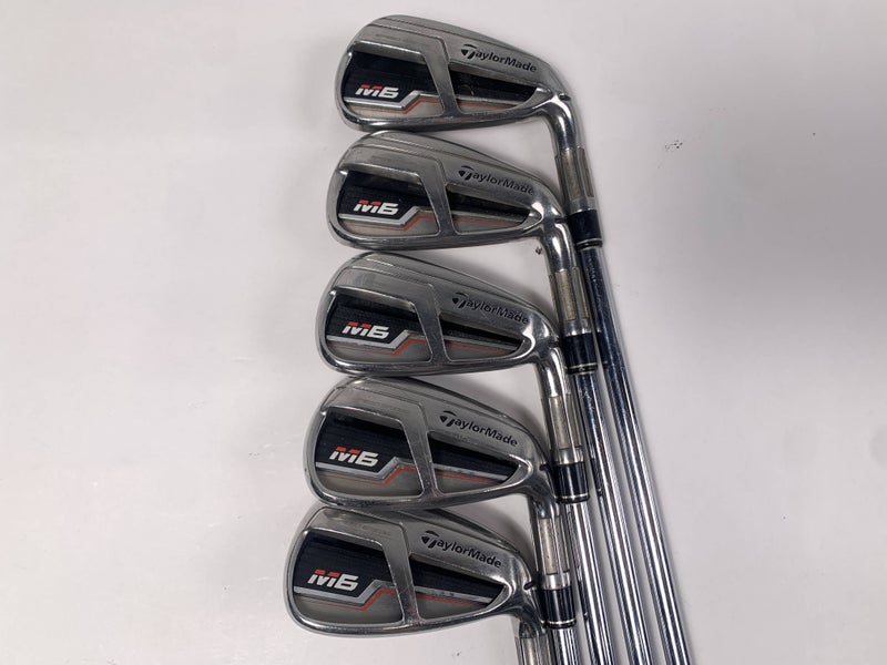 TaylorMade M6 Iron Set 5-9 KBS Tour Regular Steel Mens RH