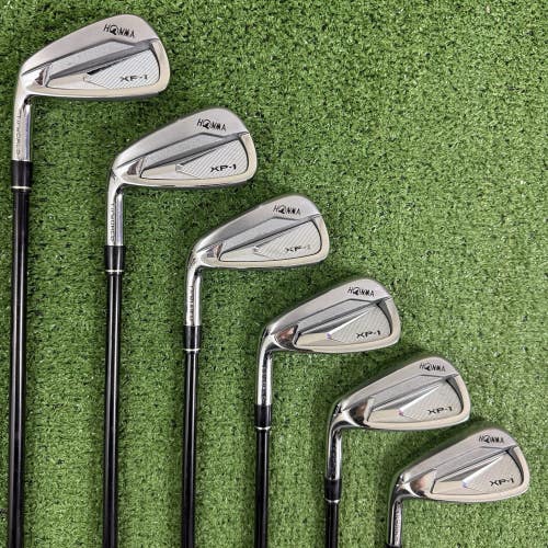Honma T World XP-1 Iron Set 5-11 Missing 9 Iron Regular Flex Vizard Left Handed