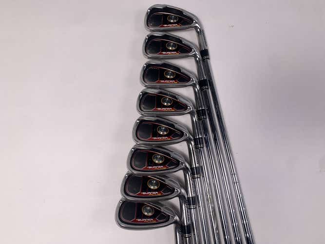 TaylorMade Burner Plus Iron Set 4-PW+AW Burner Superfast Stiff Steel Mens RH